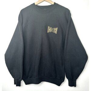 Fruit of the Loom Mens Sweatshirt Vintage Charley Pride Crew Neck Black X-Large